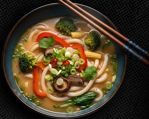 24T. Udon Coconut Milk / Vegetable Soup – Tofu